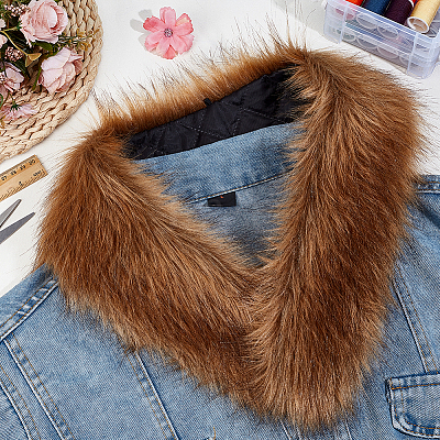 Polyester Faux Fur Collar AJEW-WH0709-230A-1