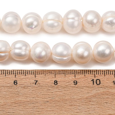 Natural Cultured Freshwater Pearl Beads Strands PA-CBABE82-09B-1