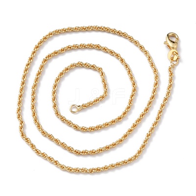 Brass Rope Chain Necklaces NJEW-I247-06G-1