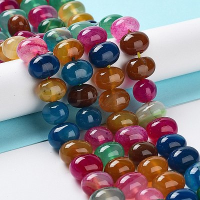 Natural Agate Beads Strands G-G021-03B-10-1