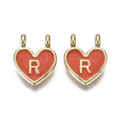 Alloy Enamel Charms ENAM-T012-02R-RS-1
