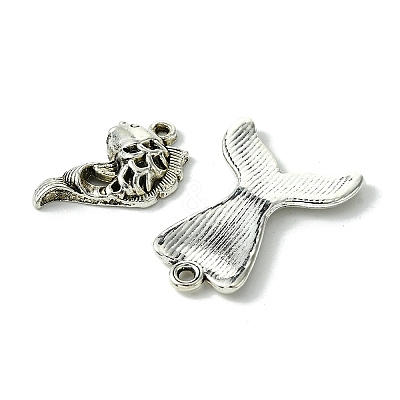 48Pcs 6 Styles Tibetan Style Alloy Pendant DIY-FS0005-72-1