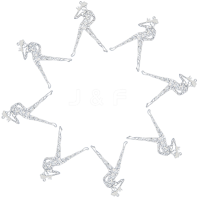 201 Stainless Steel Big Filigree Pendants STAS-UN0018-75P-1