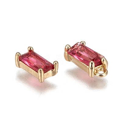 Transparent Glass Charms X-GLAA-T007-13F-1