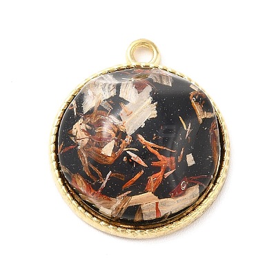 Resin Shell Pendants RESI-D054-02LG-03-1