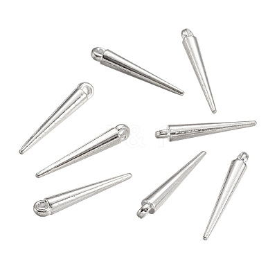 Tibetan Style Alloy Spike Pendants LS-TIBEP-A16461-S-NR-1