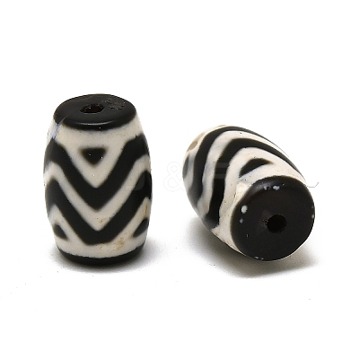 Tibetan Style dZi Beads TDZI-D010-01B-1