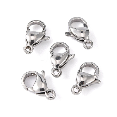 Tarnish Resistant 304 Stainless Steel Lobster Claw Clasps STAS-M262-01-11mm-1