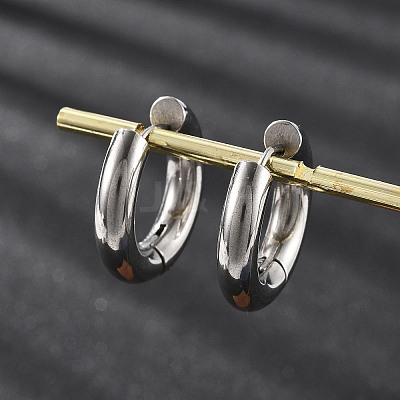 201 Stainless Steel Hoop Earrings EJEW-P304-13C-P-1