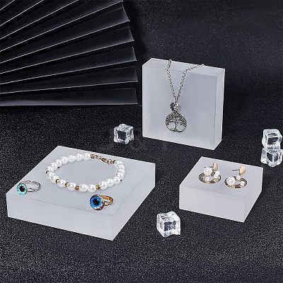 Frosted Acrylic Bases AJEW-WH0176-92A-1