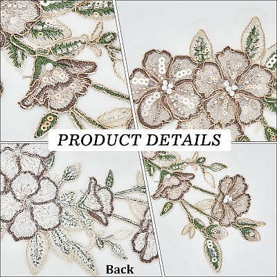 2Pcs Flower Clothing Patches DIY-GF0012-86A-1