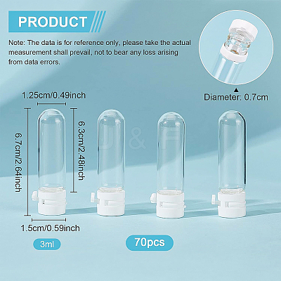Clear Glass Bottles AJEW-WH0010-07B-1