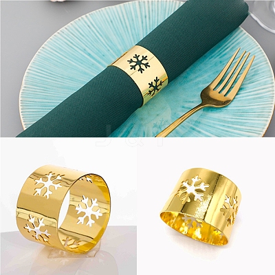 Christmas Iron & Alloy Napkin Rings XMAS-K001-01C-1