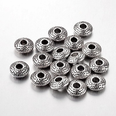 Tibetan Style Alloy Spacer Beads TIBEB-R011-AS-LF-1