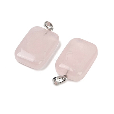Natural Rose Quartz Pendants G-C184-02-1