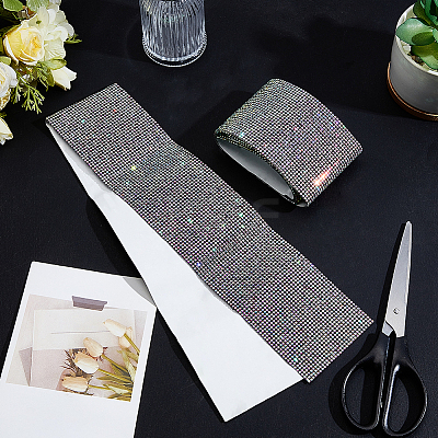 2Pcs Resin Rhinestone Glue Non-slip Car Door Stickers AJEW-GF0013-30A-1