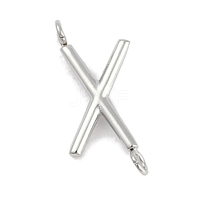 304 Stainless Steel Letter Connector Charms LS-STAS-M108-01P-24-1