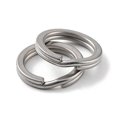 Non-Tarnish 304 Stainless Steel Split Key Rings STAS-Q314-01E-P-1