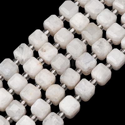 Natural Rainbow Moonstone Beads Strands GG-CBAC972-A06-01-1