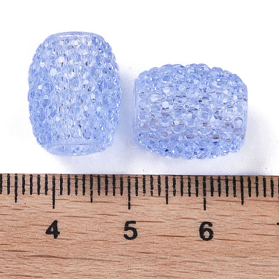 Transparent Resin European Jelly Colored Beads RESI-B025-01A-05-1