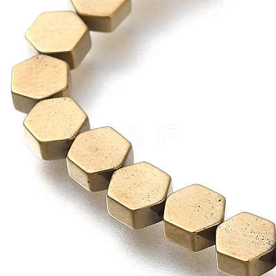 Electroplated Synthetic Non-magnetic Hematite Beads Strands G-C154-B01-01D-1