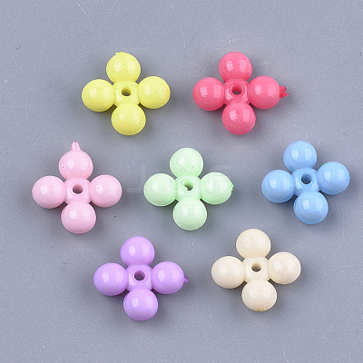 Opaque Solid Color Acrylic Beads MACR-T030-03-1