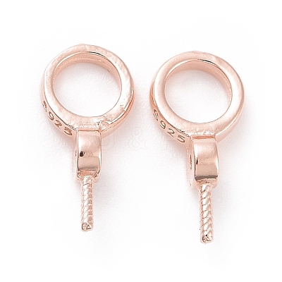 925 Sterling Silver Screw Eye Peg Bails LS-STER-D035-46RG-1