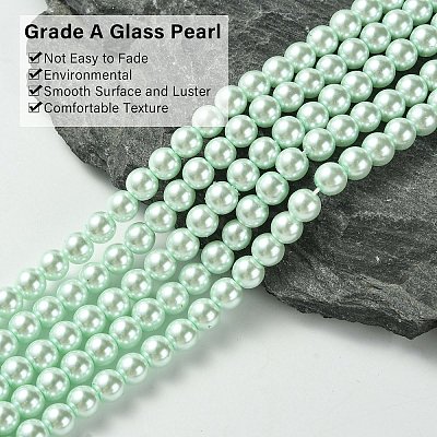 Grade A Glass Pearl Beads HY-J001-6mm-HX047-1