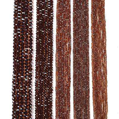 Electroplate Glass Beads Strands EGLA-A044-T1mm-A02-1