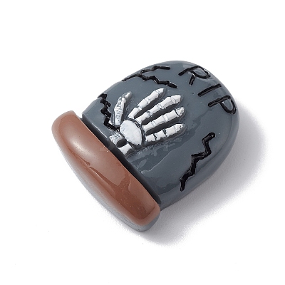 Halloween Theme Opaque Resin Cabochons X-RESI-E035-01C-1