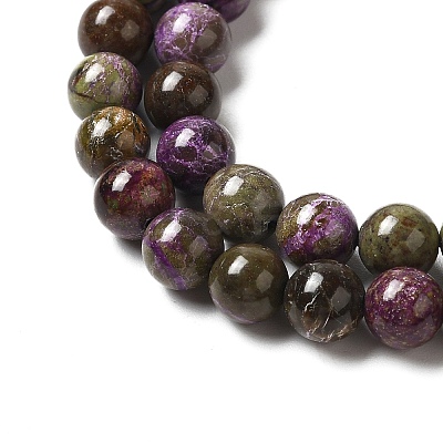 Natural Atlantisite Stichtite Beads Strands G-H034-A02-02-1
