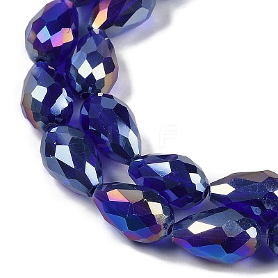 Transparent Electroplate Glass Beads Strands EGLA-N013-T4mm-B07-1
