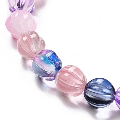 Transparent Glass Beads Strands GLAA-F114-02B-1
