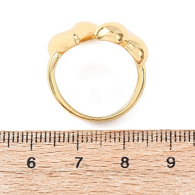 Brass Cuff Open Rings RJEW-Z129-02G-06-1