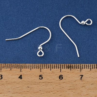 Brass Earring Hooks KK-H258-06F-S-1