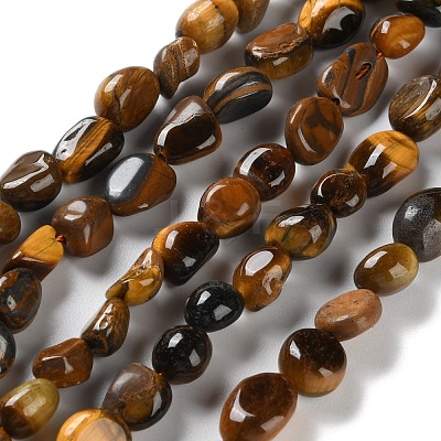Natural Tiger Eye Beads Strands G-P497-01C-12-1