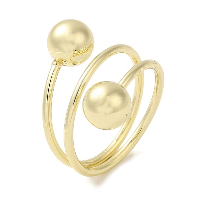 Brass Wrap Rings RJEW-Q778-43G-1