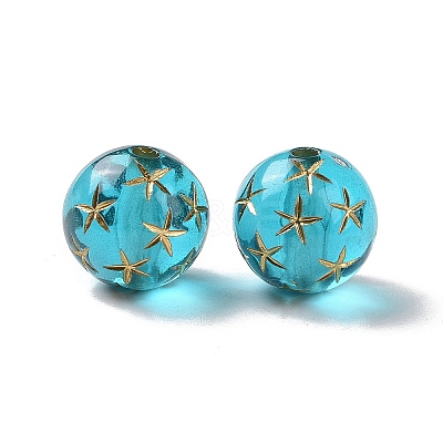 Transparent Acrylic Beads OACR-E015-19-1