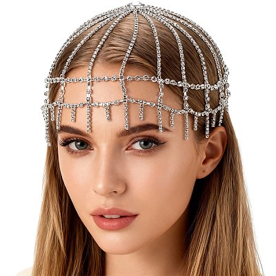 Alloy Rhinestone Headbands AJEW-WH20020-247P-1