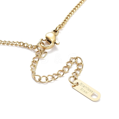 201 Stainless Steel Pendant Necklaces NJEW-D055-03G-1