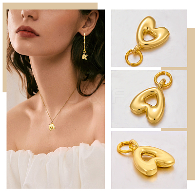 26Pcs 26 Styles Rack Plating Brass Pendants KK-SZ0002-56-1