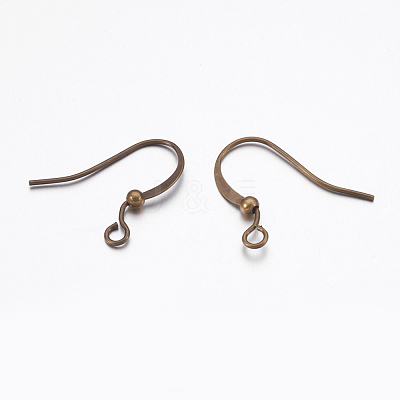Brass Ear French Earring Hooks KK-K225-11-AB-1