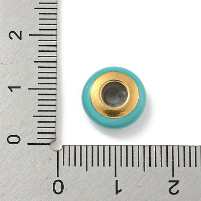 304 Stainless Steel Enamel European Beads STAS-U005-01C-G-1