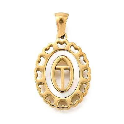 Golden 304 Stainless Steel Pendants STAS-K300-02G-T-1