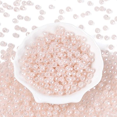 Opaque Colours Glass Seed Beads SEED-N007-34C-1