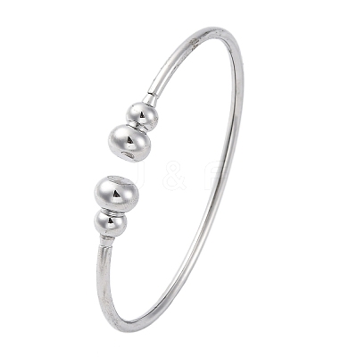 304 Stainless Steel Cuff Bangles BJEW-P310-08P-1
