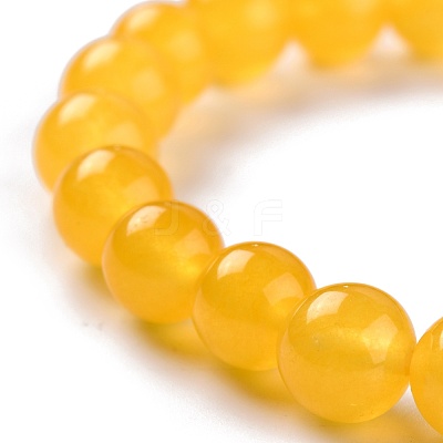 Dyed Natural Jade Beads Stretch Bracelets BJEW-J183-B-02-1