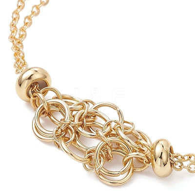 Brass Macrame Pouch Braided Gemstone Holder Bracelet Making BJEW-JB09645-01-1