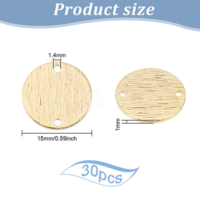 30Pcs Brass Connector Charms KK-BC0012-87-1