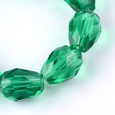 Transparent Glass Bead Strands X-GLAA-R024-6x8mm-10-1